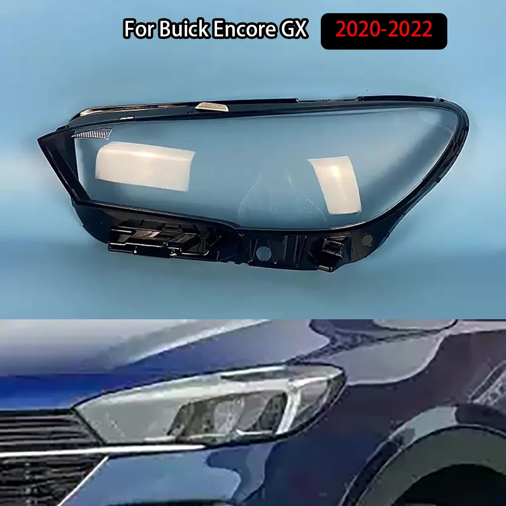 ل بويك إنكور GX 2020-2022 كشافات شفافة قذيفة عاكس الضوء غطاء مصباح الجبهة غطاء المصباح عدسة شبكي