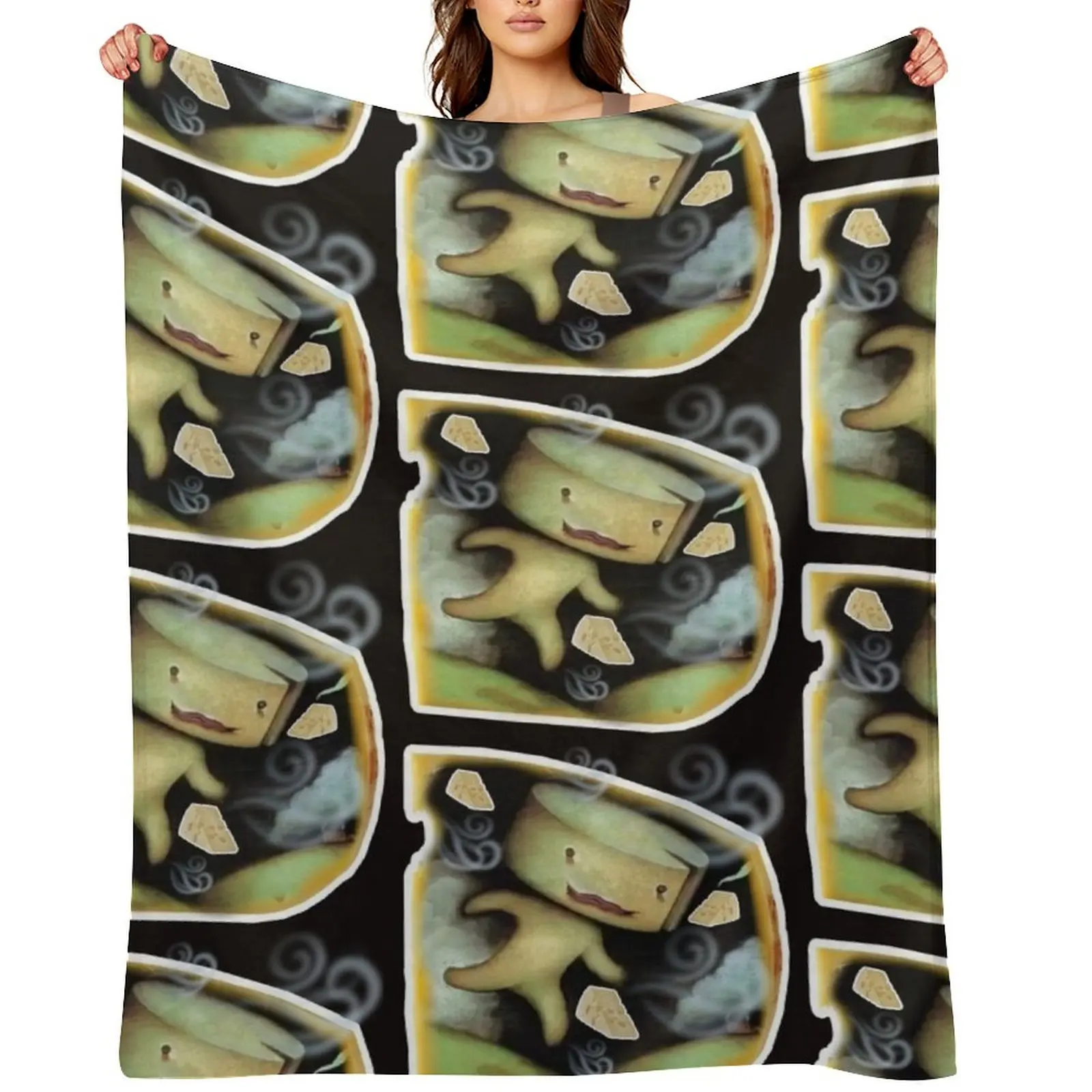 The stinky cheese man Throw Blanket Kid'S Winter beds Camping Travel Vintage Blankets For Bed Blankets