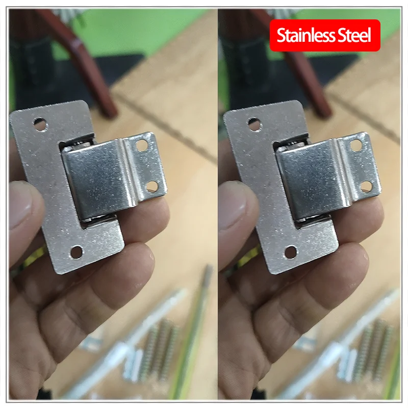 

(4 шт.) Пружинный шарнир из нержавеющей стали 304 для дверцы электрического шкафа, поворот на 90 градусов, автоматический механизм закрывания с самовозвратом