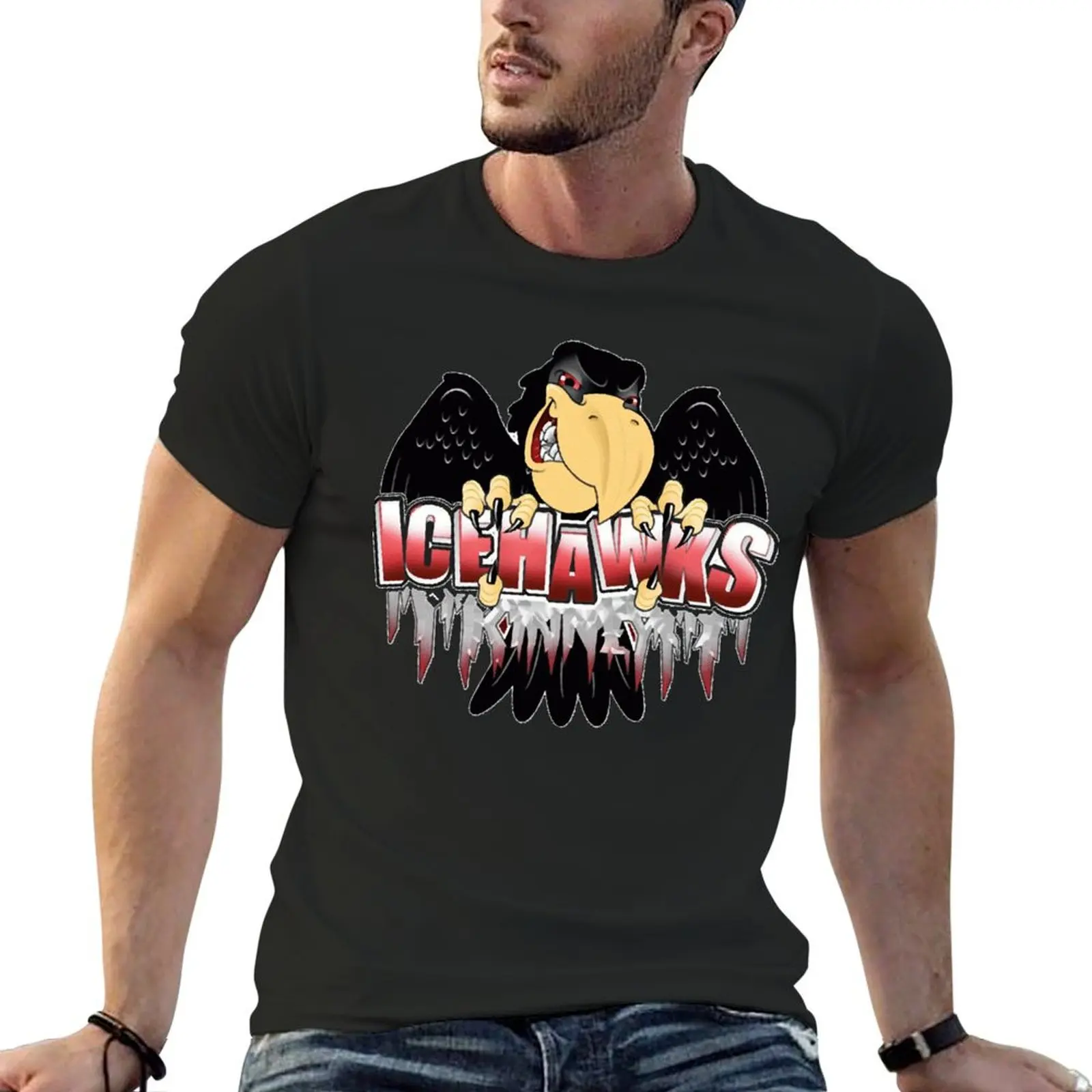 

Port Huron Ice Hawks Hockey Классическая футболка Футболка оверсайз футболки мужская кавайная одежда оверсайз футболка футболки для мужчин упаковка