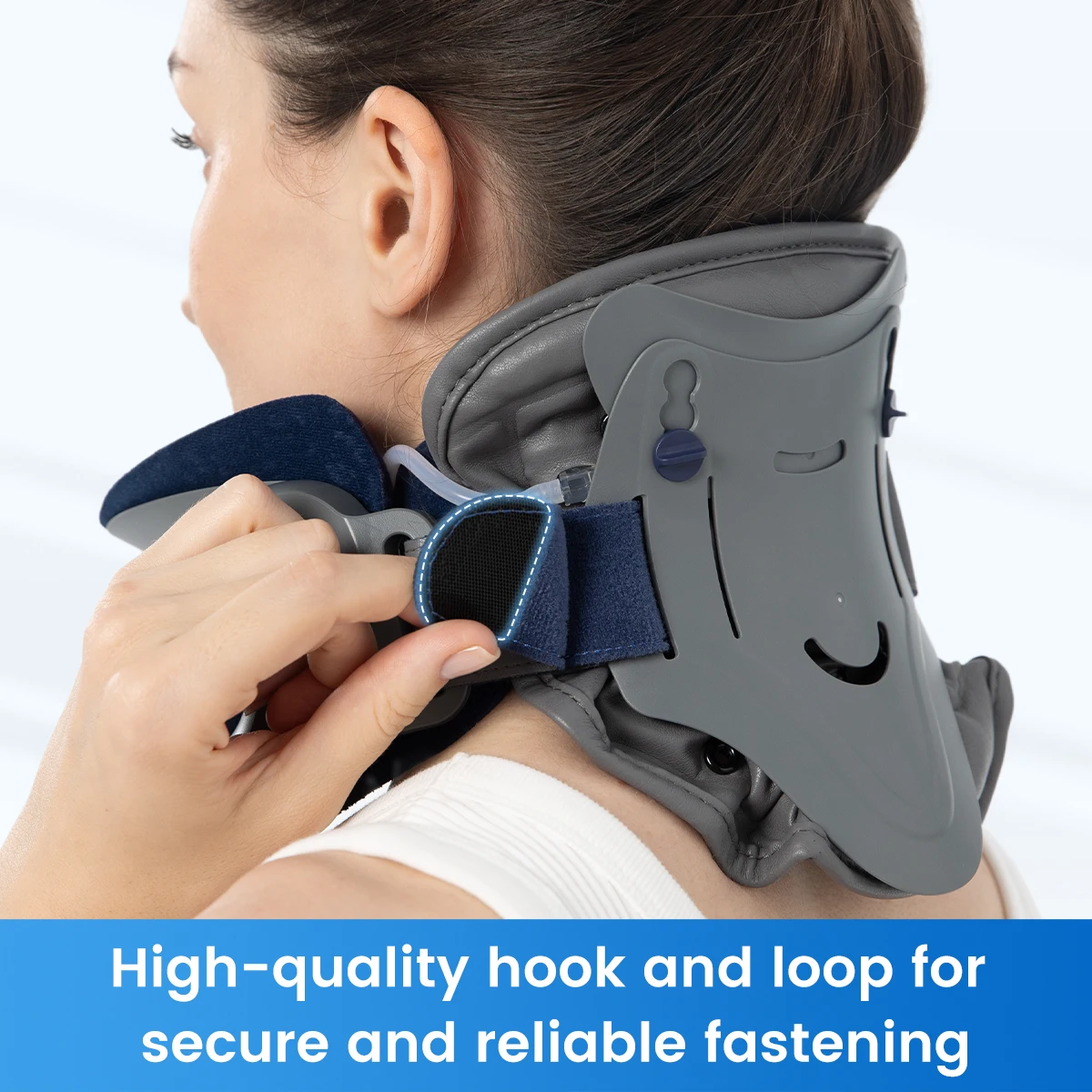 VELPEAU Cervical Neck Traction Device Inflatable for Posture Correct and Neck Strain Adjustable Neck Stretcher for Men & Women