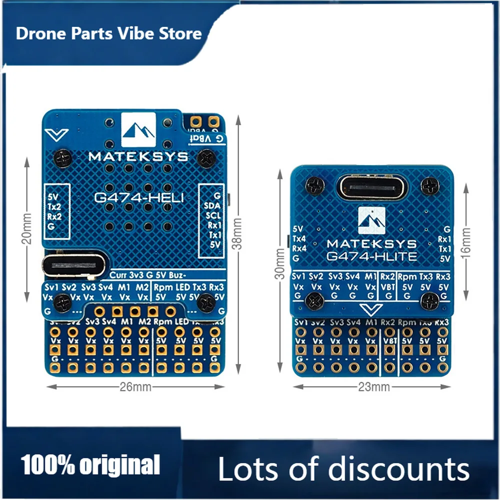 

FyMatek Rotorflight Flight Controller G474 HLITE For Fixed Wing Helicopter RC Drone