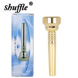 Trumpet Mouthpiece 17C Golden Brass Mouthpiece Trumpet Replacement Accessories Comfortable to Play Brass Instrument Parts