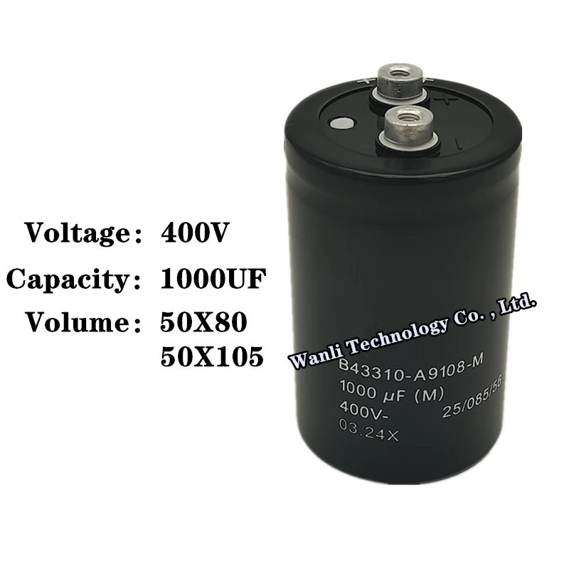 

1PCS/Lot 400V1000UF 1000UF 400V 1000MFD 400VDC 50X80 50X105 Electrolytic capacitor