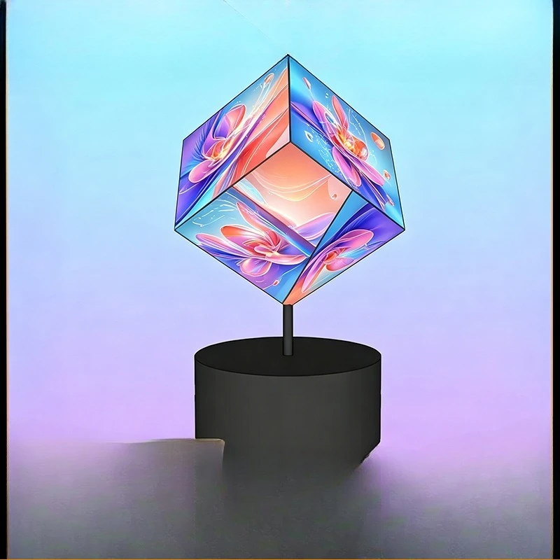LED square screen high definition full color floor  screen indoor supermarket exhibition hall seamless splicing ball screen