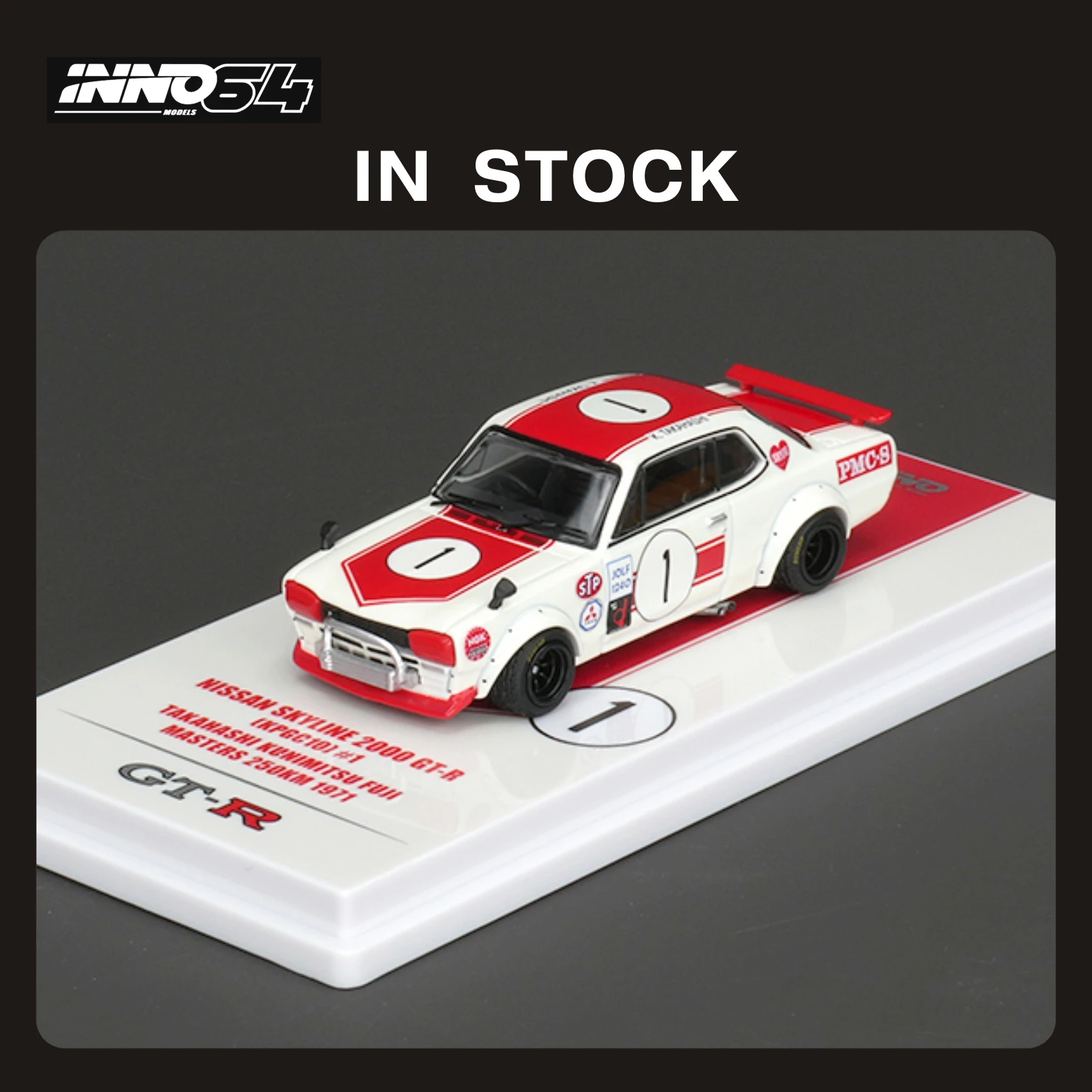 

INNO In Stock 1:64 NISSAN SKYLINE 2000 GTR KPGC10 #1 Diecast Diorama Car Model Collection Miniature Toys