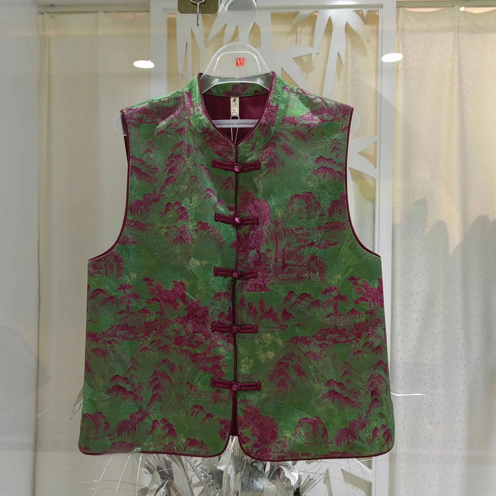 

Casual round Ne Svel Button up Vest Jaet LHM8T07 Faionable Slimming Spring Women's Wear Polyester Spandex Blend