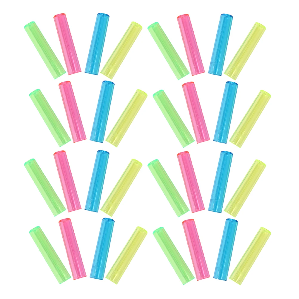 

230Pcs Transparent Plastic Pencil Caps Pencil Tip Covers Protective Lids for Office Classroom Stationery Office Supplies