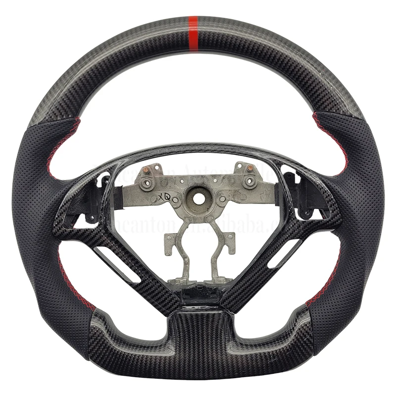 

Высокое качество, оптовая продажа, низкая цена, перфорированный кожаный руль из углеродного волокна для руля Infiniti G27 G37