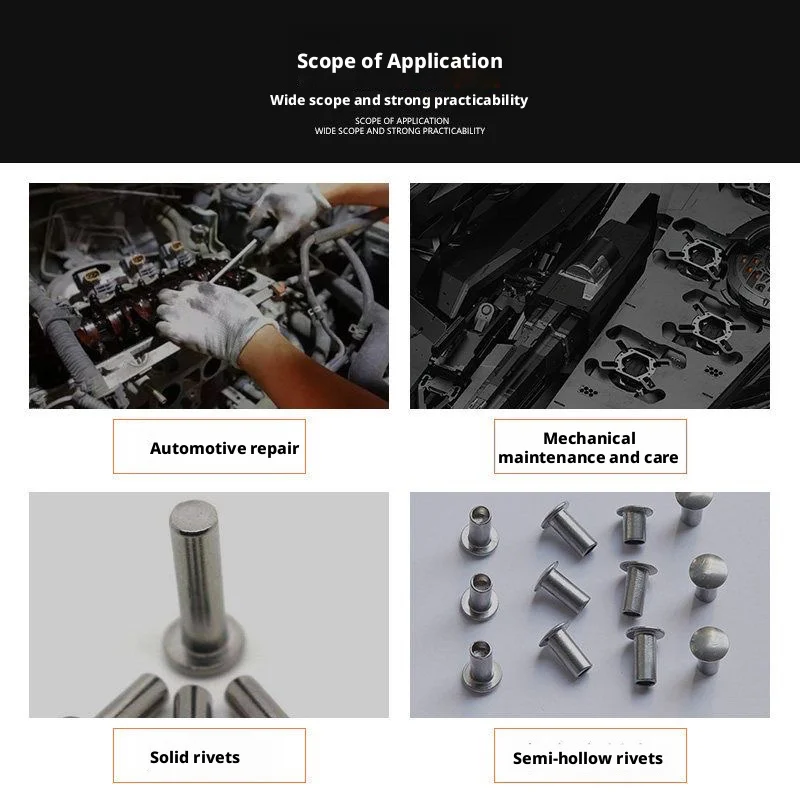 Pneumatic Rivet Gun Head, Semi-Hollow Solid Hammer Head Corn Pneumatic Hammer