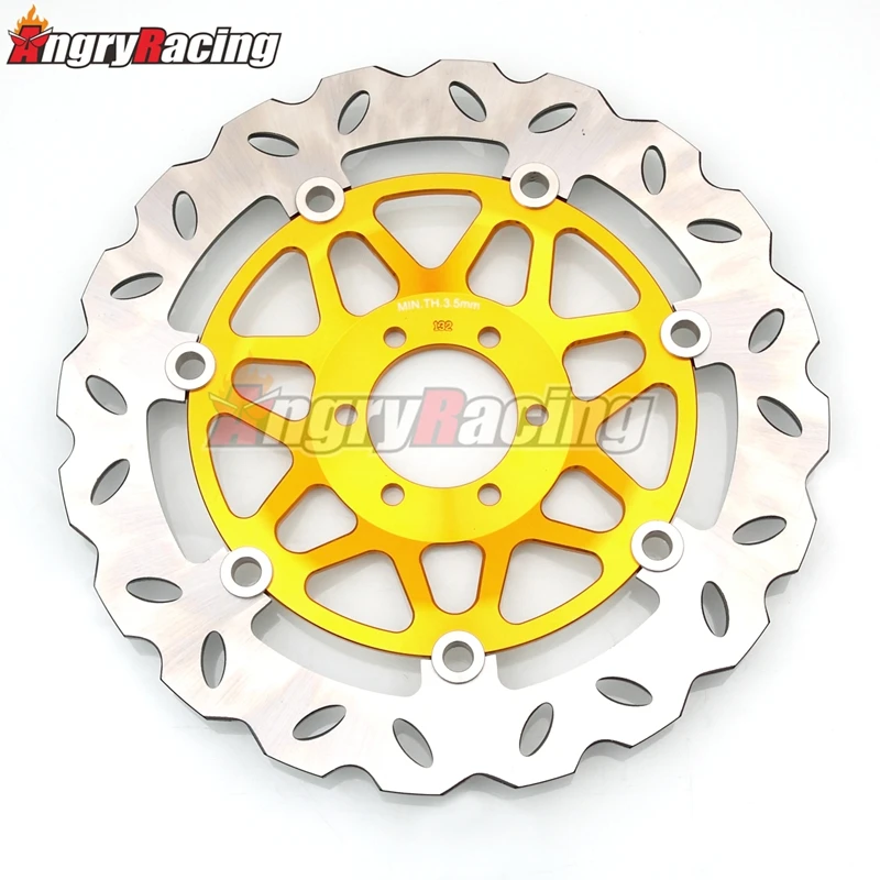 296mm Gold Motorcycle Front Floating Brake Disc Rotor For Honda CB250 Hornet 250 CB 1996-2001 VTR250 VTR 250 MC33 1998-2007