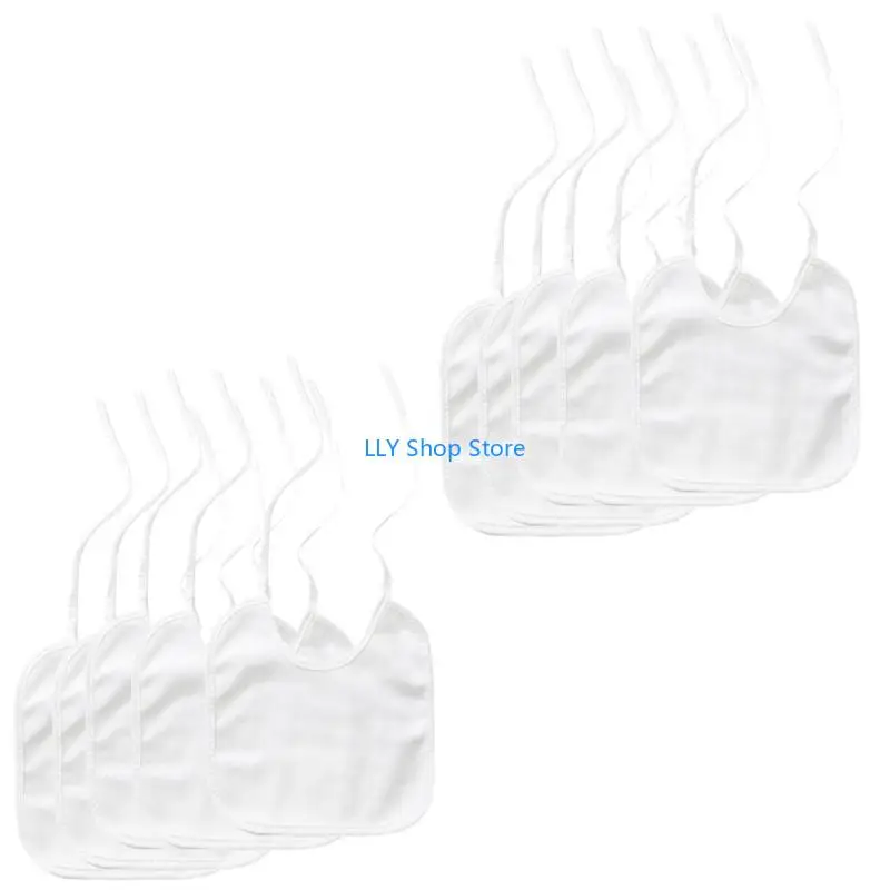 

T8UD Upgrades Baby Dribble Bibs Water Resist Bibs Soft & Adjustable Newborns Bibs Portable Bibs for Teething & Feeding