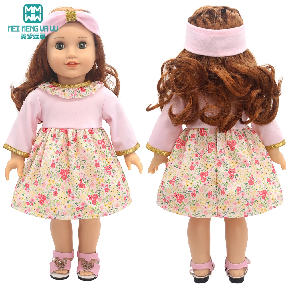 17-18inch Doll Clothes Fashion Dresses, Hooded jumpsuit, cardigan strap skirts for American doll and New Born Toys gifts