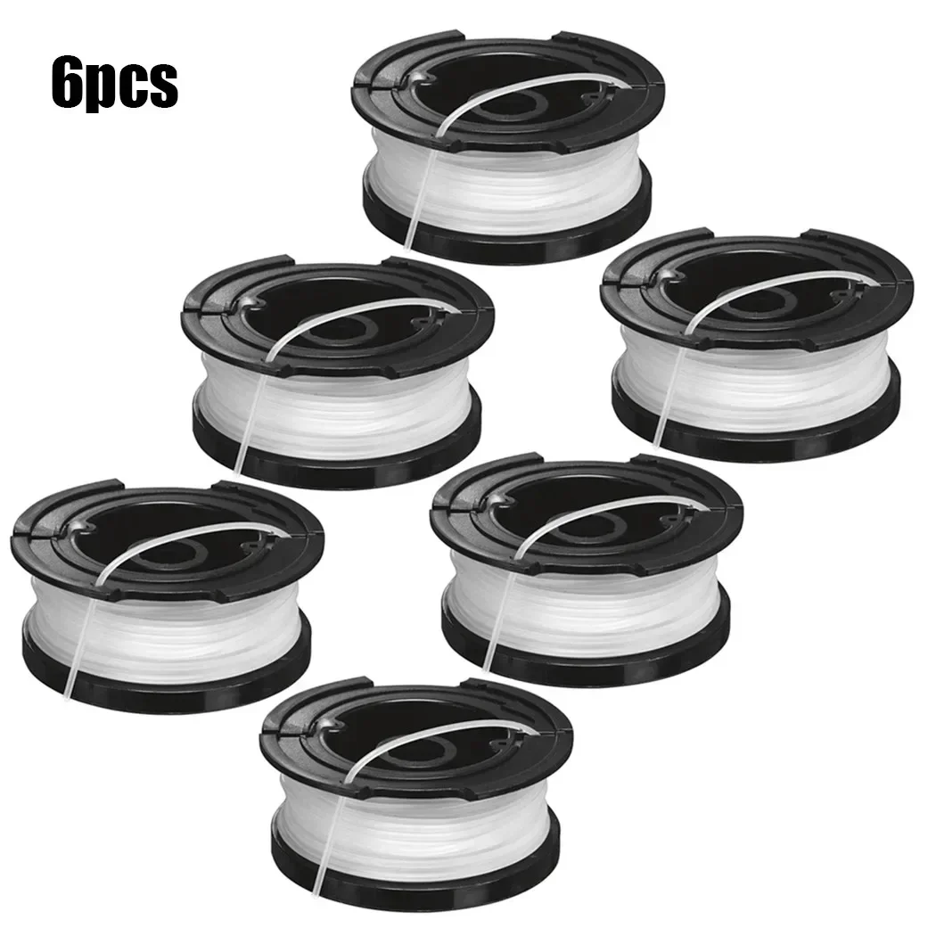 6Pcs Trimmer Spool Line A6481 For Black&Decker ST4525 ST6600 ST7000 ST7200 ST7200-CA ST7500 ST7700 ST7701 STC1820 STC1820PC