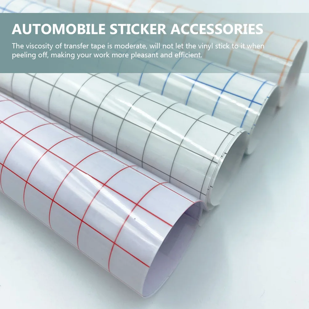 

4Sheets VinylTransferFilm Gridding DIY Selfadhesive Sticker Accessories Tape Decal MediumAdhesiveness EffortlessPositioning