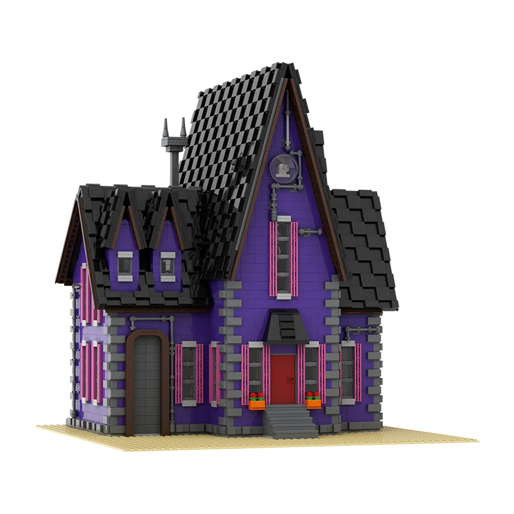 MOC Gaps Haus Modell Bausteine Despicabled Film Gru Luxus Haus Wohnung High Tech Geheimnis Labor Ziegel Spielzeug Geschenk