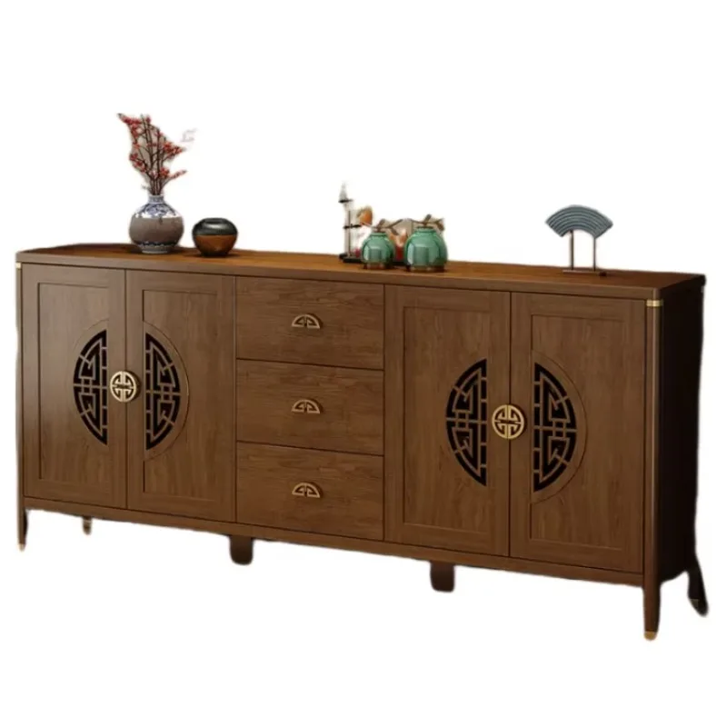 

Fashion style luxury oak sideboard furniture custom space saving easy to assemble large capacity sideboard