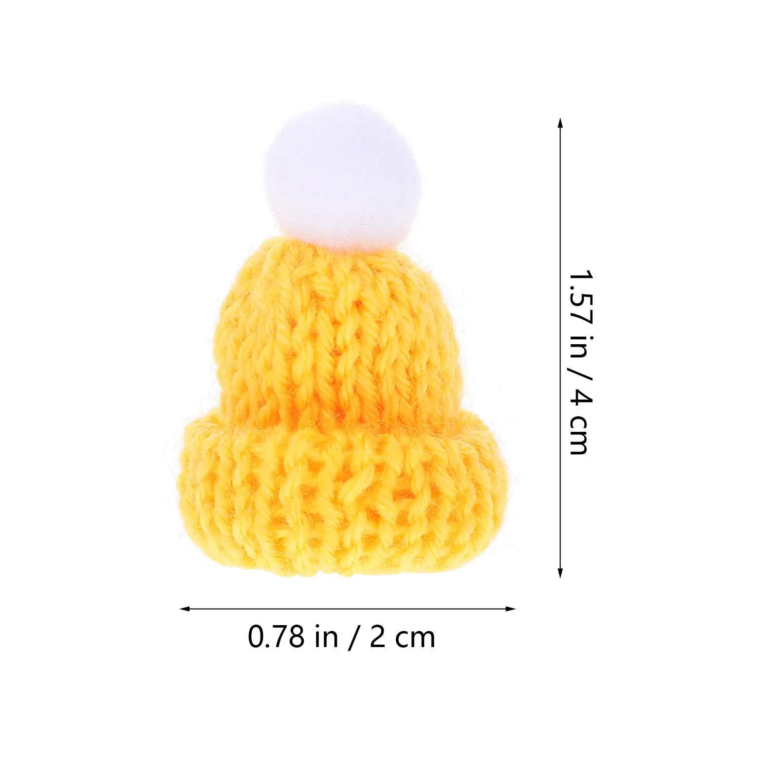 10 stuks kerstmuts accessoires feestelijke gebreide muts voor kerstfeest DIY decor telefoon tas ornament lichtgewicht zacht aanvoelend