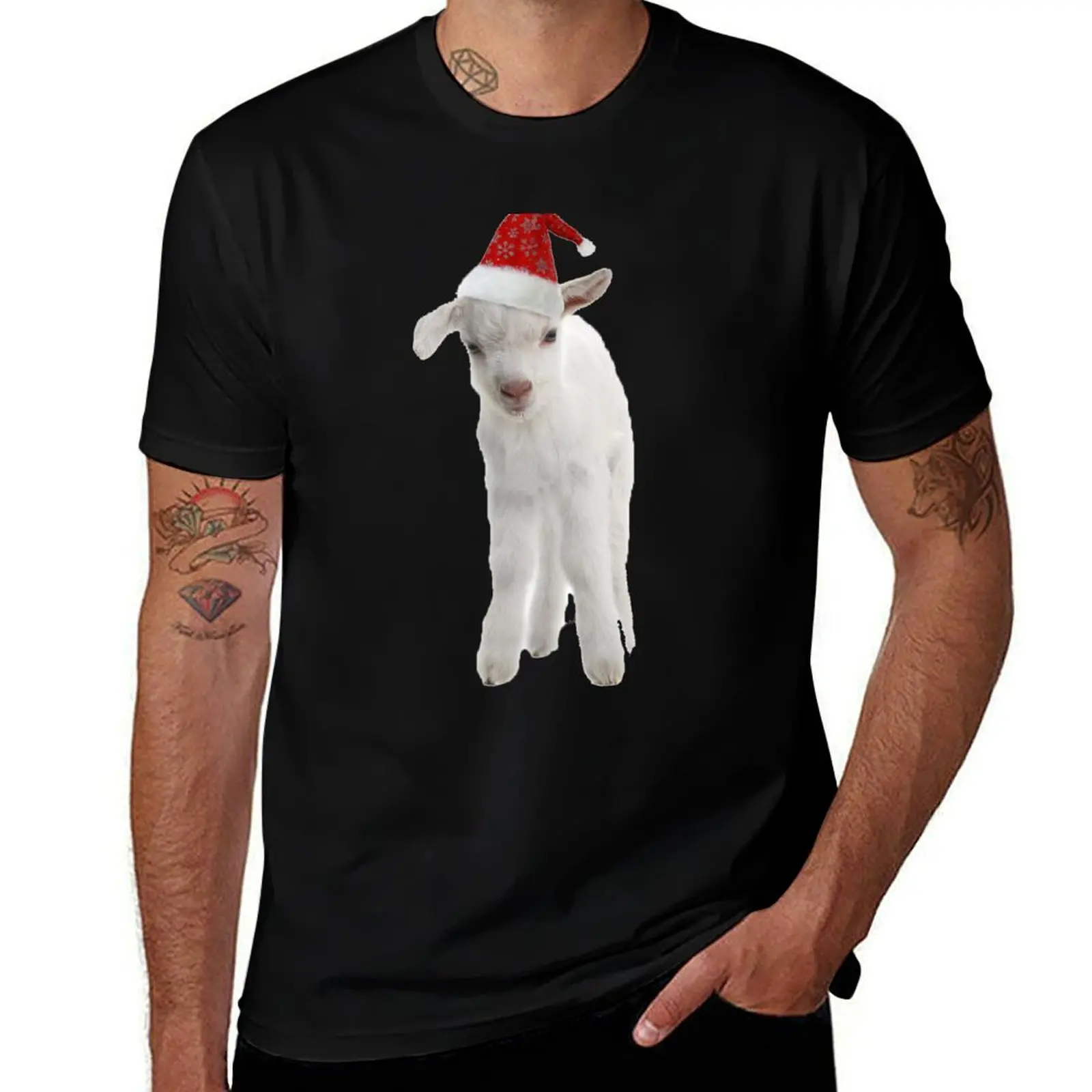 

goat christmas T-Shirt essential t shirt anime t shirts for man man t shirts graphic T-Shirt