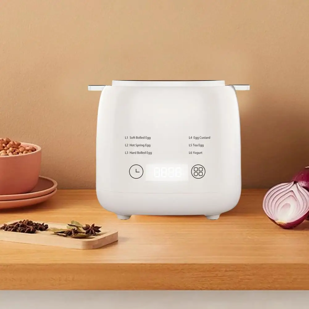 Electric Egg Cooker 6-in-1 Rapid Egg Boiler Cooker with Auto Shut-off Touch Screen Electric Egg Maker Food Grade Bpa Free