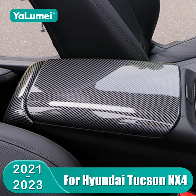 Für Hyundai Tucson NX4 2021 2022 2023 Hybrid N Linie Auto Center Konsole Armlehne Box Schutz Abdeckung Anti-scratch pad Zubehör