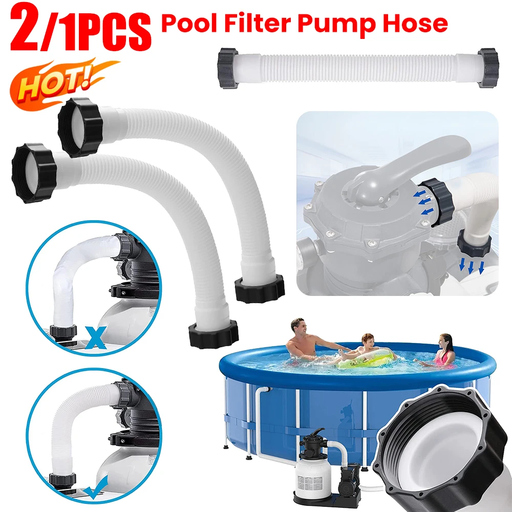 

11535 Pool Filter Pump Hose 16 Inch Salt Water Pump Hoses for Intex Filter Pumps Saltwater Systems for Intex Pool Accessories