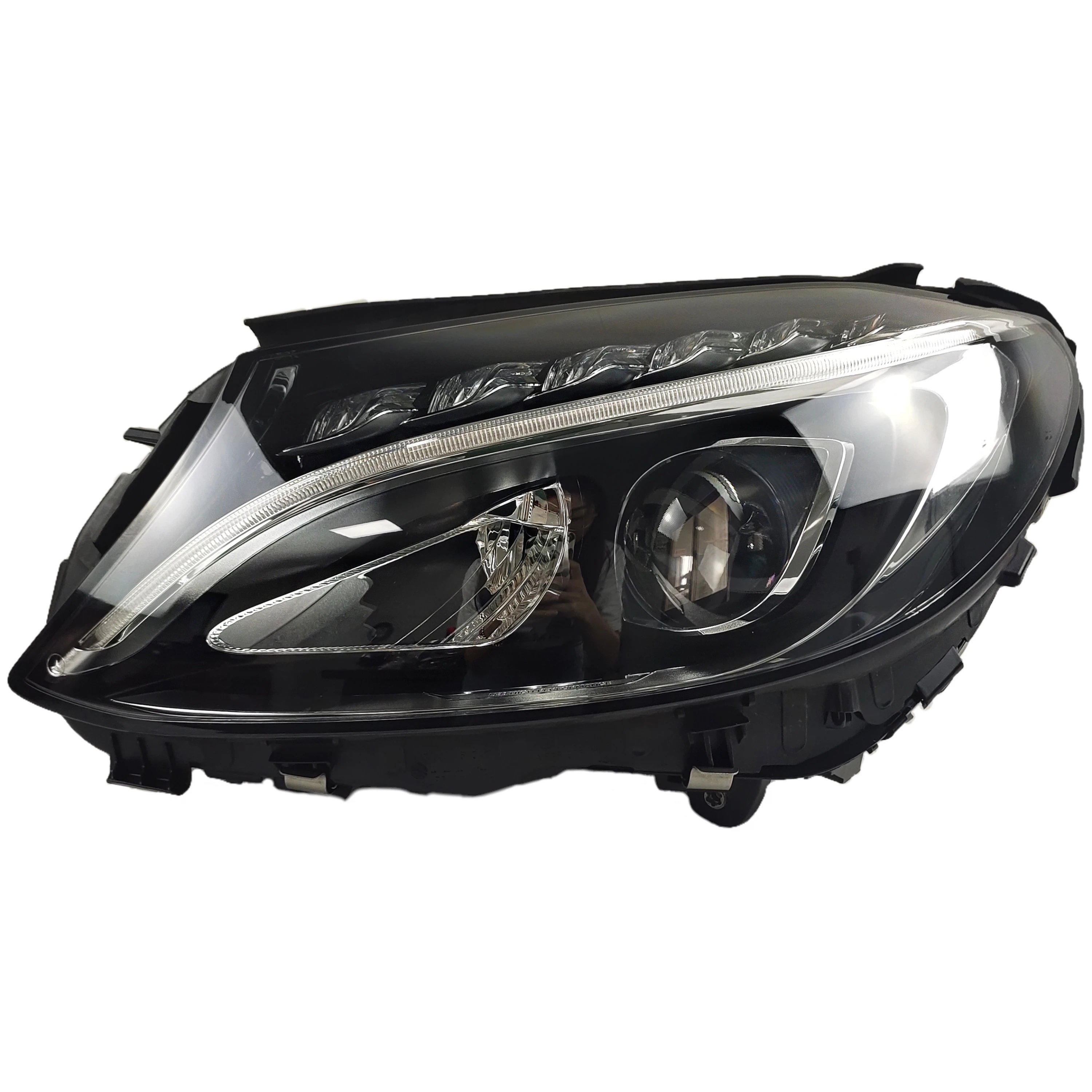 

Car Accessories LED Lamp For 2015-2018 Mercedes Benz C Class W205 c260 c200 c300 Headlight Original One-Lens Headlamp Assembly