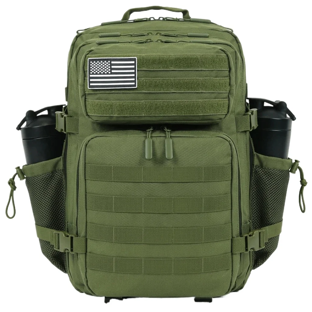 45L Tactical Backpack Men Outdoor Waterproof Sports Travel Gym Hiking Bug Out Bag Military Camping Hunting Survival Rucksack