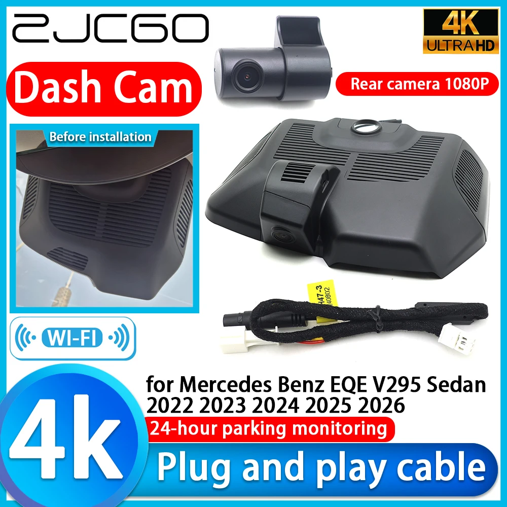 

for Mercedes Benz EQE V295 Sedan 2022 2023 2024 2025 2026 4K DVR Dash Cam Car Camera Sony Lens Monitor Video Recorder Recording