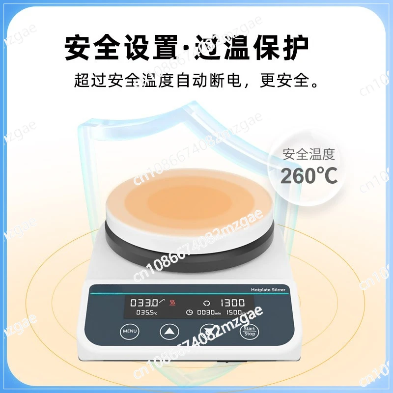 Multiple Magnetic Stirrer Hot Plate Digital Display Laboratory Stirrer Magnetic Mixer Heating Four-station Six-Position