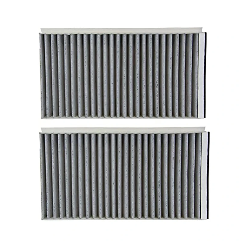 2Pcs Cabin Air Filter Activated Charcoal 64319171858 64316935823 For 2007-2010 BMW 5 6 E60 E61 E63 E64 520D 523I 525I 530D 535D