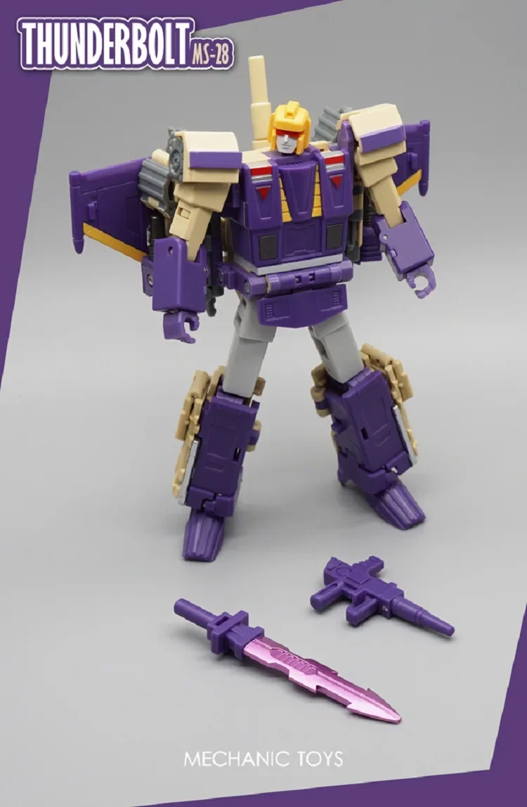MFT Blitzwing Thunderbolt MS28 MS-28 포켓 액션 로봇 모델 컬렉션 변형 장난감 선물의 미니 변환 피규어
