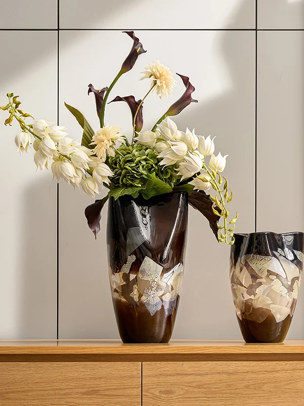 

Modern Luxury Art Flower Vase Tray Tissue Box Painting Combination for Hotel Office Living Room Decorative Home Accories