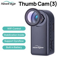 NEW Hawkeye 4K Thumb Cam 3 FPV Camera 4:3/ 16:9 FOV 170D Support Gyroflow WiFi Control Built in Battery Mini Action Camera