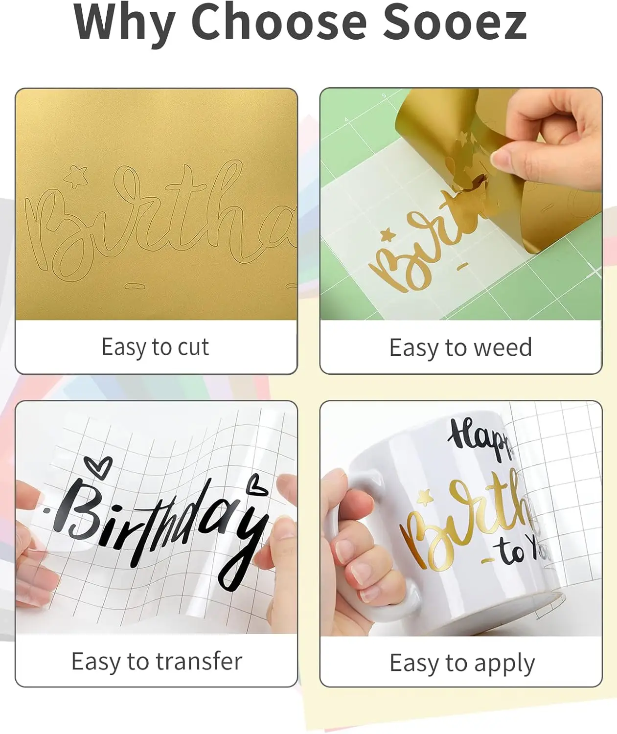 10 Sheets A4 Waterproof Printable Bright Gold Vinyl Sticker Paper For Inkjet & Laser Printing 8.3x11.7 Inch Label Sticker