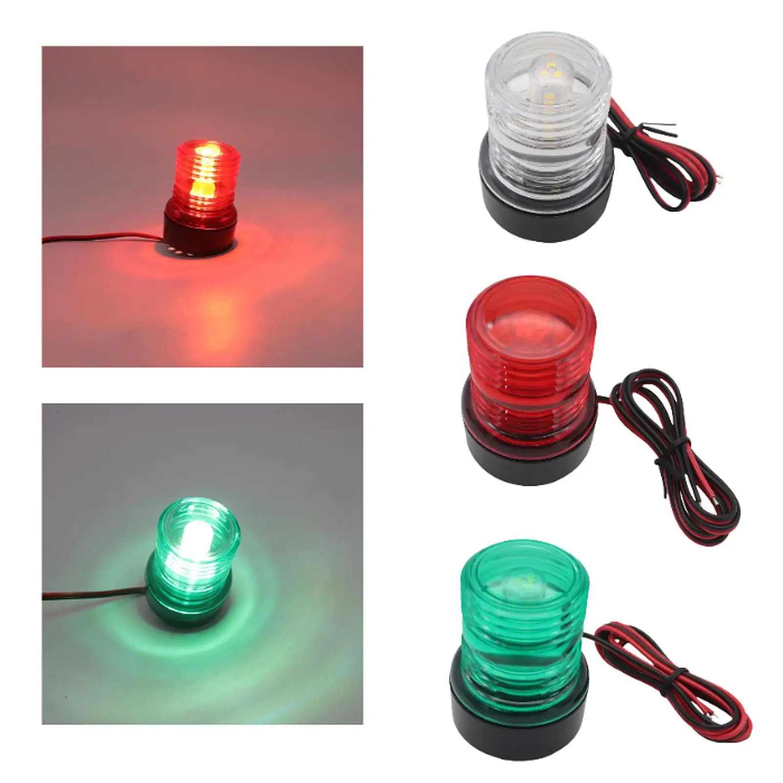 في جميع أنحاء LED ستيرن الملاحة الخفيفة 5W للماء جبل مصباح إشارة للسفن البحرية الإبحار