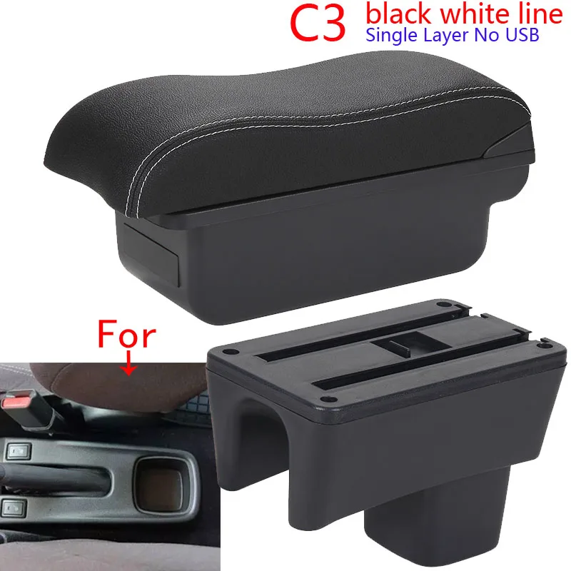Voor Suzuki Swift Armsteun Doos Voor Suzuki Swift 2005-2025 Auto Armsteun Gebogen Oppervlak Auto Opbergdoos Eenvoudig te Installeren Gewijd