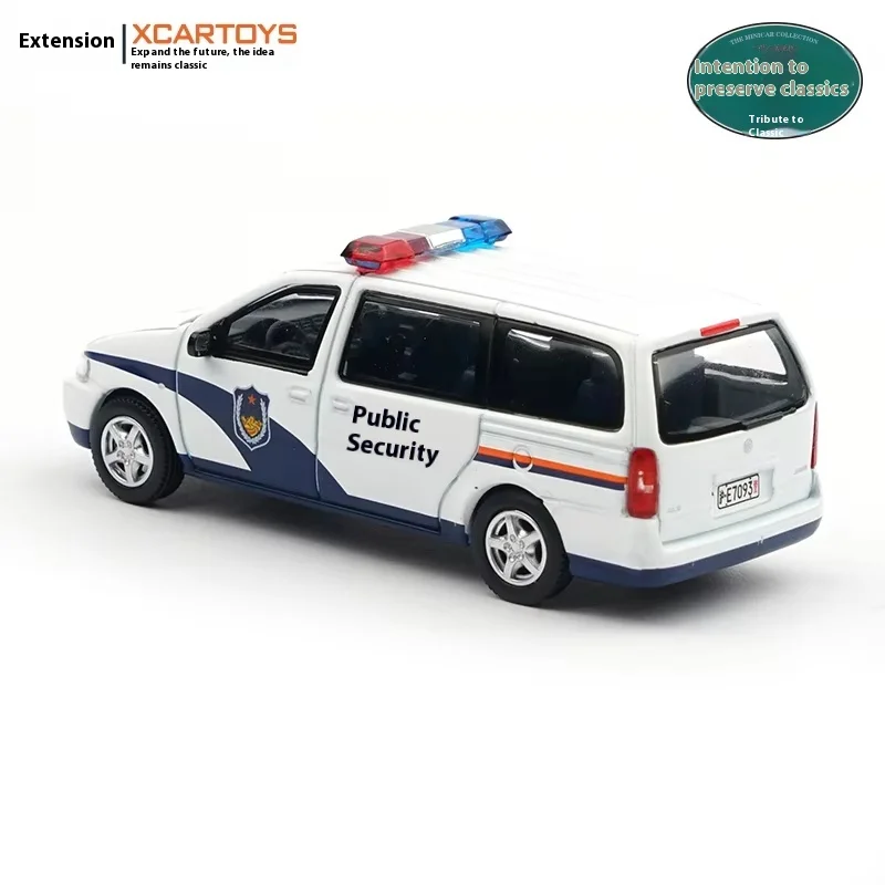 

Tuoyi масштаб 1/64 полицейская MPV игрушечная модель из сплава, имитация автомобиля, коллекционный орнамент, подарок на день рождения первого поколения для детей