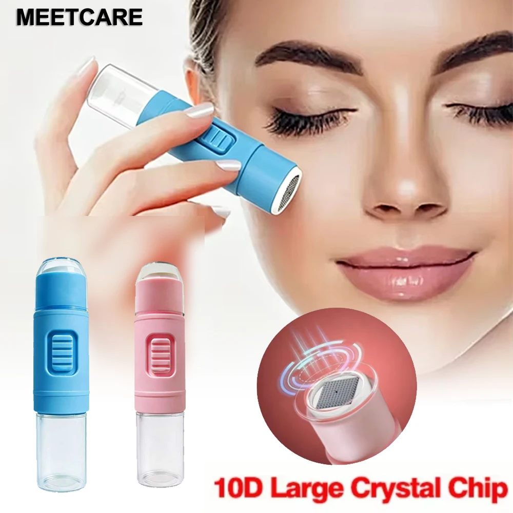 0.2MM Derma Roller Micro Needle 10D Large Crystal Chip Manual Dermaroller Quick Serum Applicator Professional Skincare Tools