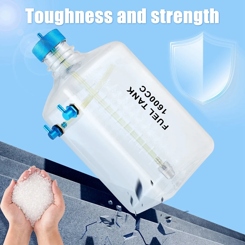 Zbiornik paliwa Benzyna Przezroczysta plastikowa butelka CNC do gazu i samolotu Nitro RC