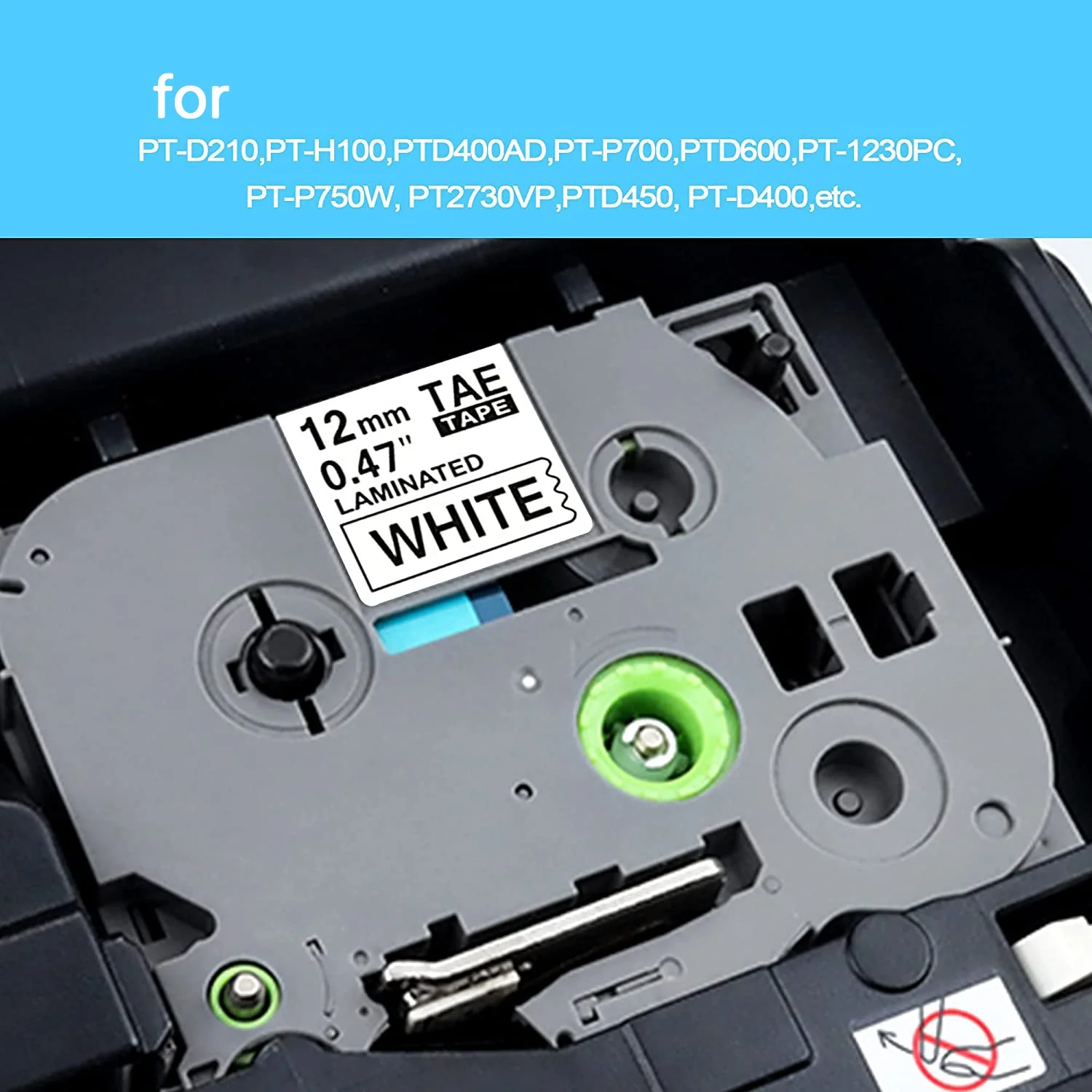 HOT 10 Pack P Touch Label Maker Tape Replacement for Brother TZe-231 TZe Tz Tape 12mm 0.47 Laminated White Label Refills