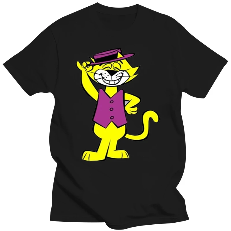 Top  Classic Cartoon Retro Vintage T-Shirt Grey Don Gato Hanna Barbera New Unisex Funny Tops Tee Shirt