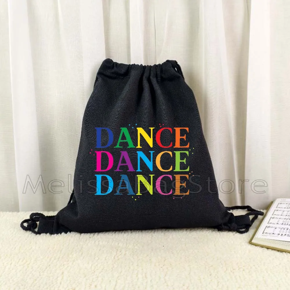 Gymnast Yoga Dance Collage Ballet Dancer Cute Gifts Gymnastics Girl Drawstring Bags Soccer Backpack Gym Yoga Sackpack String Bag