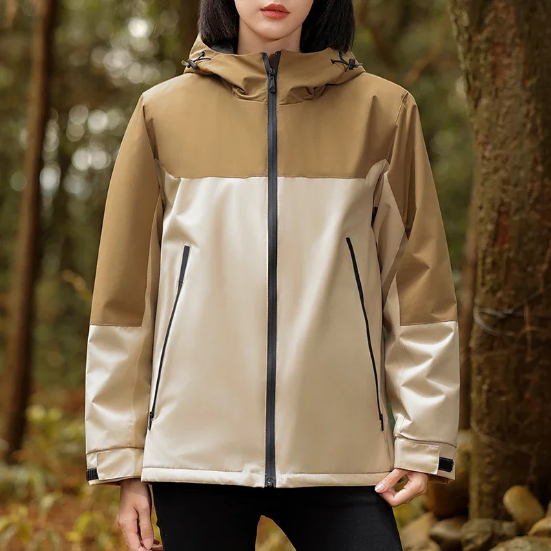 Women's Men's Waterproof Jacket Climbing Hiking Camping Trekking Windbreaker Unisex Outdoor Windproof Rain Coat Antifouling