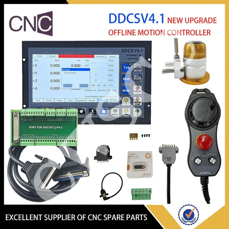 

DDCSV4.1 CNC motion system kit 3axis 4axis engraving machine controller Z-axis probe 500K pulse support servo spindle