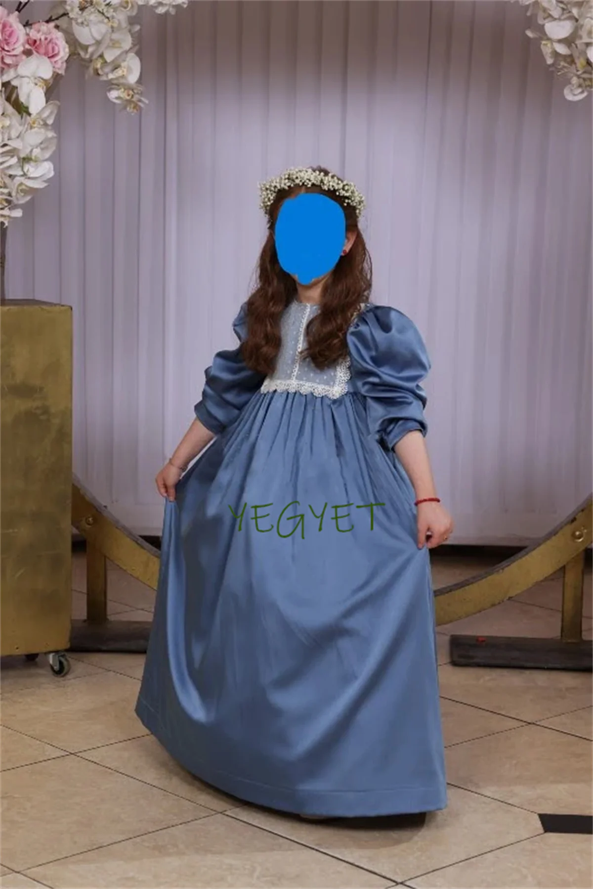 Robe bouffante en velours ivoire pour fille, robes de soirée de mariage, robe de princesse mignonne pour bébé fille, fleur