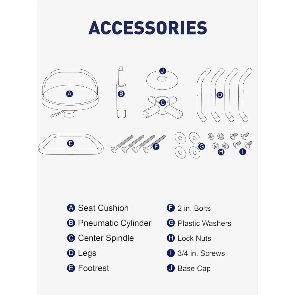 Height Adjustable Swivel Bar Stools with Back Support, 330lb Capacity Kitchen Counter Chairs for Garage & Home