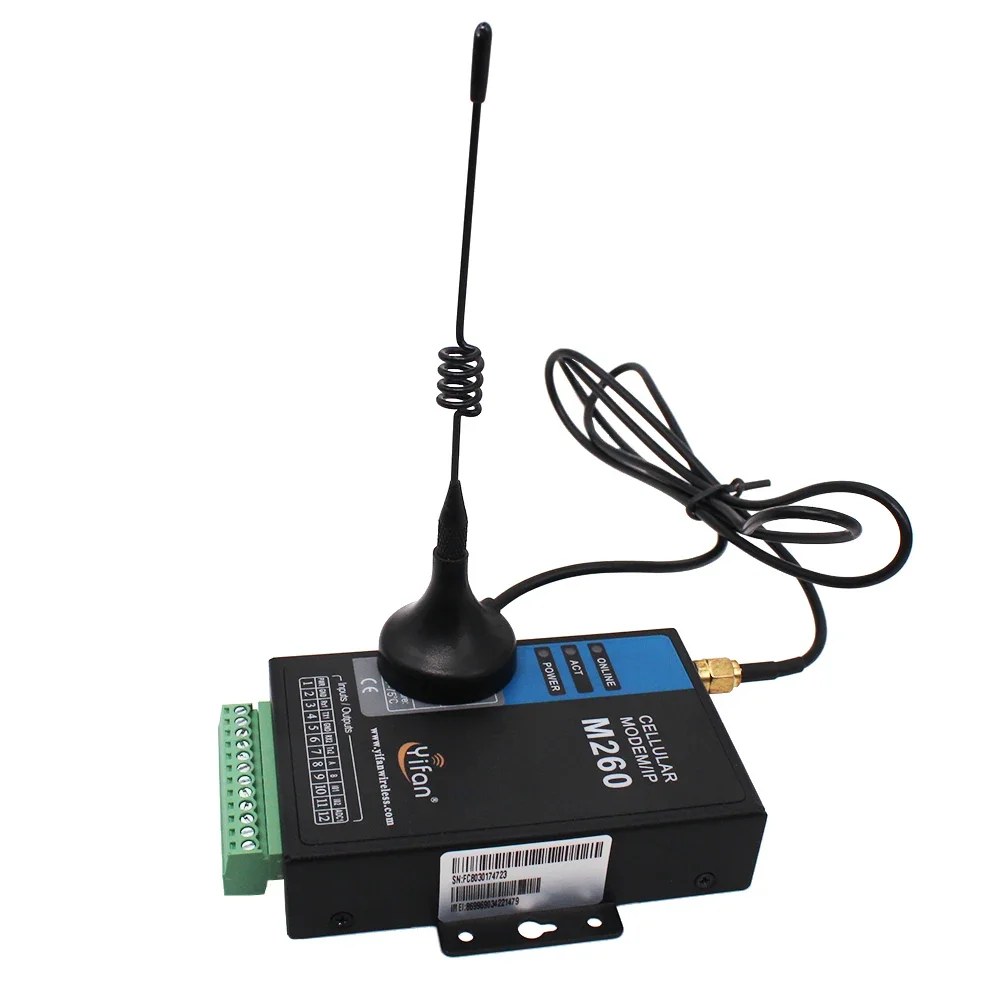 M260 RS232/RS485 TCP/IP industrial GPRS 3g modem 4g with sim Card slot