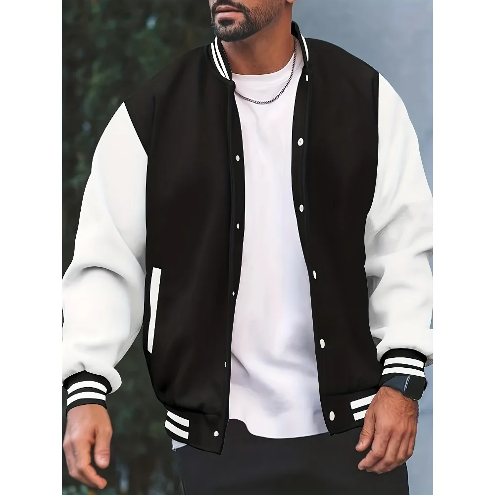 New American Baseball Jacket, Men's Jacket, Sports Casual Jacket, Suitable for Both Men and Women