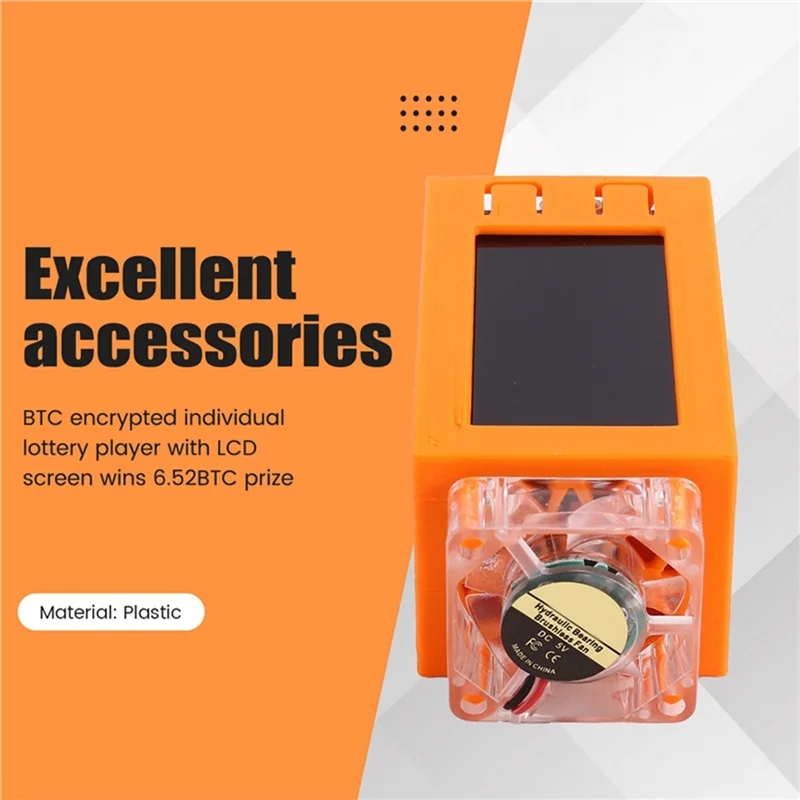 

Exquisite-2PCS Nerdminer V2 Pro Miner 78KH/S Mini BTC Solo Lottery Miner With Luminous Fan Bitcoin Lottery Mining Miner